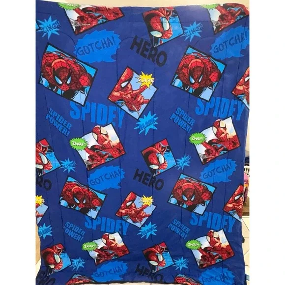 Vintage Y2K 2007 Spider-Man 3 reversible twin comforter